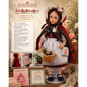 Ashton-Drake Little Red Riding Hood Porcelain Doll 1994 Gaby‎ Rademann 96341-HT